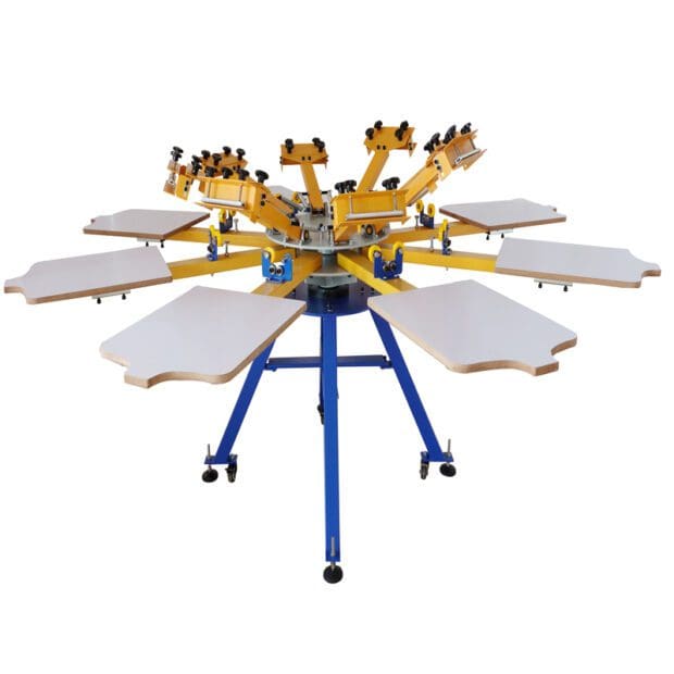 rotary-8c-8s ロータリー印刷機 4カラー、6カラー、8カラー 6ステーション シルクスクリーン 機材