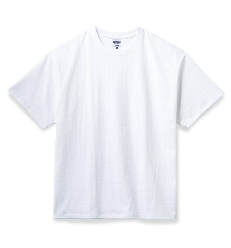 MS1153 7.1オンス ビッグシルエットＴシャツ 半袖 無地 LIFEMAX ライフマックス ホワイト　