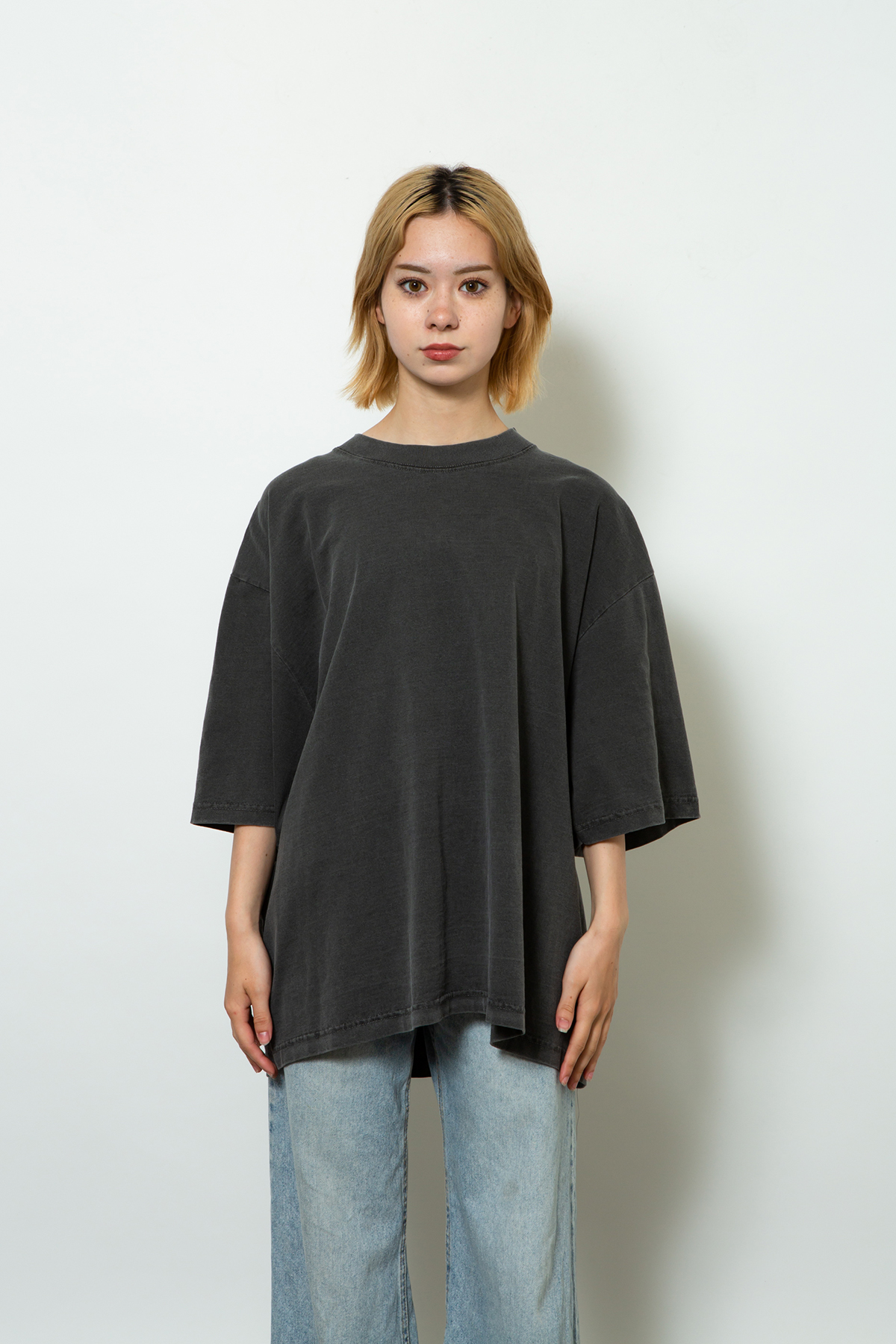 SHAKAWEAR 7.5 oz ガーメントダイ ドロップショルダーTシャツ
