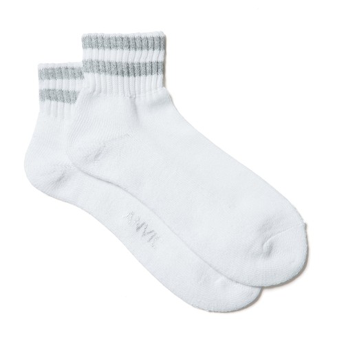 an400 USA Cotton Reflector Line Quarter Socks ANVIL