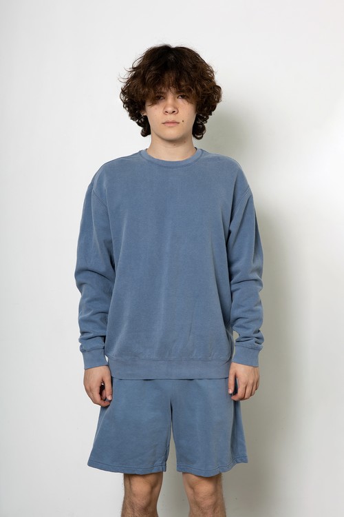 cc1466 Garment Dyed 6.4 oz Lightweight Crewneck Sweatshirt - 画像 (2)