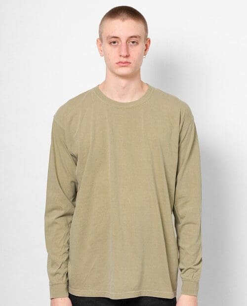 cc6014 Garment Dyed 6.1 oz Long Sleeve Tee