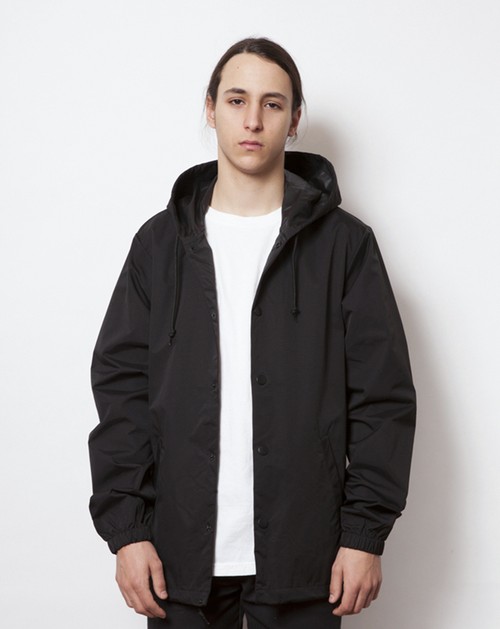 exp95nb Water Resistant Hooded Windbreaker Coaches Jacket | シルク