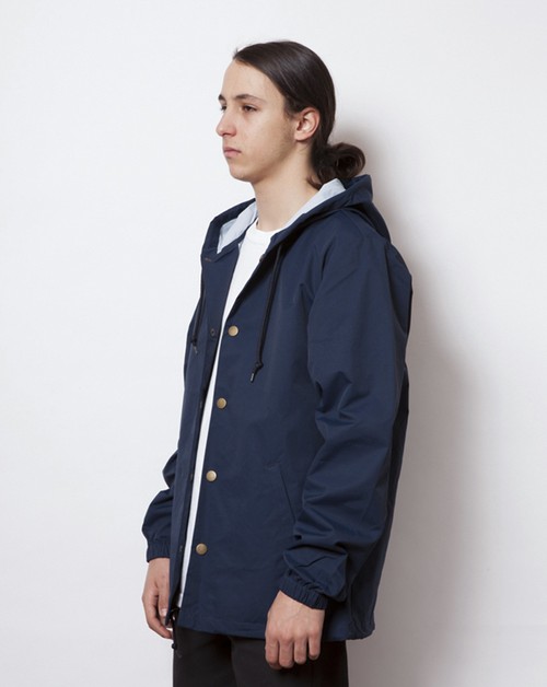 exp95nb Water Resistant Hooded Windbreaker Coaches Jacket | シルク