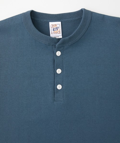 OE1120 オープンエンド マックスウェイト ヘンリーネックTシャツ