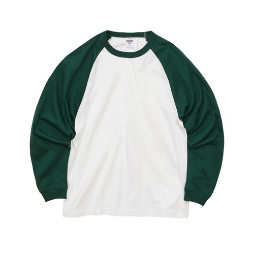 5048-01 5.6オンス ラグラン ロングスリーブ Tシャツ(1.6インチリブ) United Athle