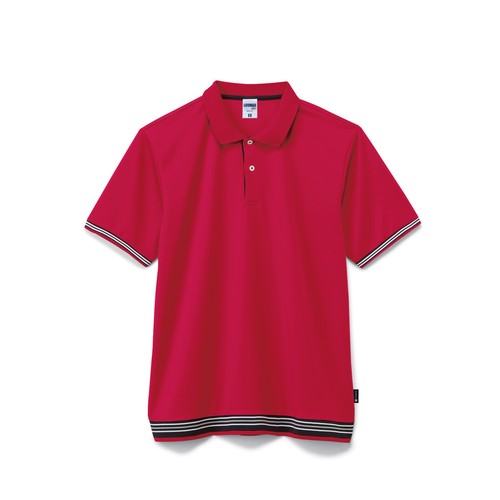 MS3122 袖ラインリブポロシャツ(ポリジン加工)